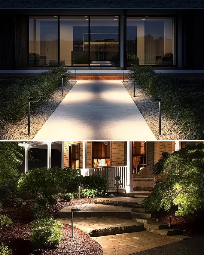 SUNVIE 5W Anti-Glare Low Voltage Pathway Lights Wired 12-24V LED Landscape Path - Image 6