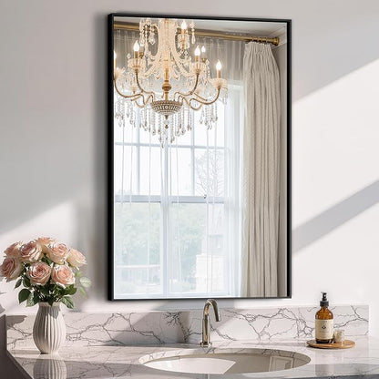 Bathroom Vanity Mirror for Wall, HD Shatterproof Glass, Hangs Horizontally or by TRAHOME
