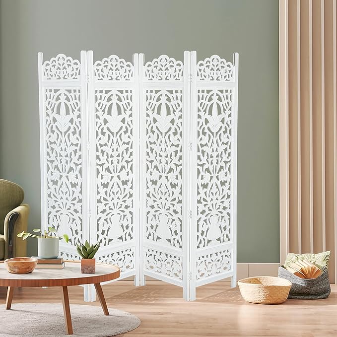 Lightnpro 4-Panel Wooden Room Divider 72"×72" - Image 9