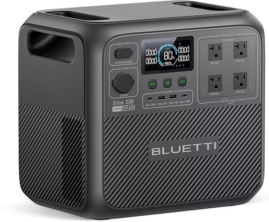 BLUETTI Elite 200 V2 Portable Power Station, 2073.6Wh LFP Battery Backup w/ 4 by BLUETTI