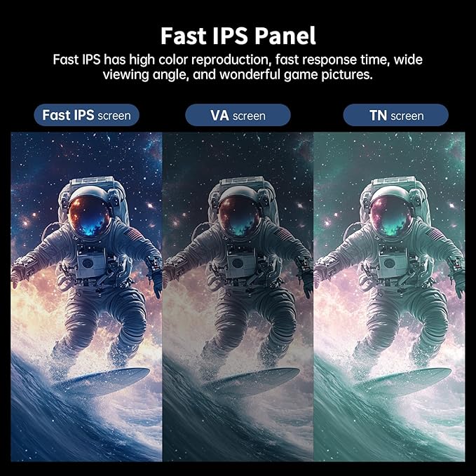 KTC 24.5 Inch 400Hz Gaming Monitor, FHD 1080P 240Hz Computer Monitor, Fast IPS - Image 4