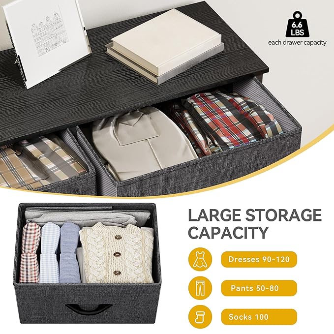 DWVO Dresser for Bedroom, Fabric Dresser - Image 6