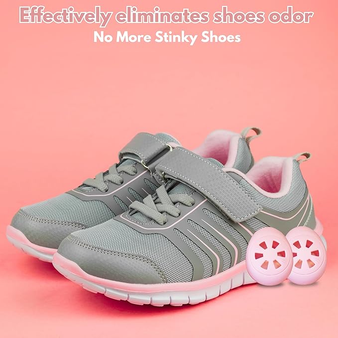 Air Jungles Shoe Deodorizer Balls 12 Ct, Honey Peach Scent, Odor Remover Balls - Image 5