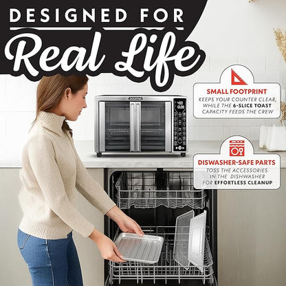 Gourmia French Door Air Fryer – 25 Qt Large Capacity Convection Oven, Fryfroce - Image 7