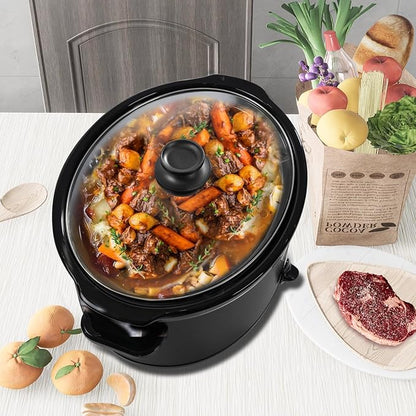 HOMECOOKIN 7 Quart Slow Cooker Oval Manual Pot Food Warmer - Image 6