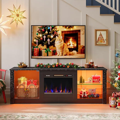 Bestier 63" Modern Fireplace TV Stand by Bestier