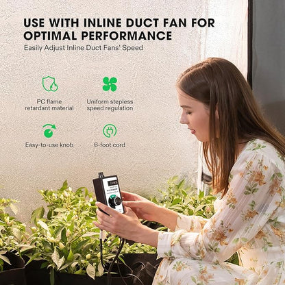 VIVOSUN Variable Fan Speed Controller, Speed Adjuster - Image 2