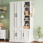 LIKIMIO Armoire Wardrobe Closet 70" H, 5 Doors Bedroom Wooden Wardrobe by LIKIMIO