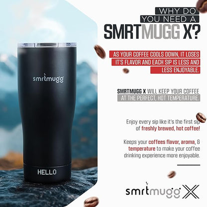 X Heated Coffee Mug 19 oz., 8 Hour Battery Life, Self-Heating, Adjustable Temp - Image 7