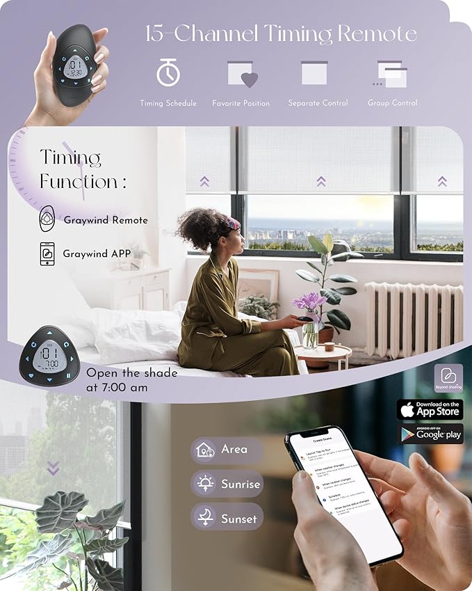 Graywind Motorized Solar Shades Compatible - Image 4