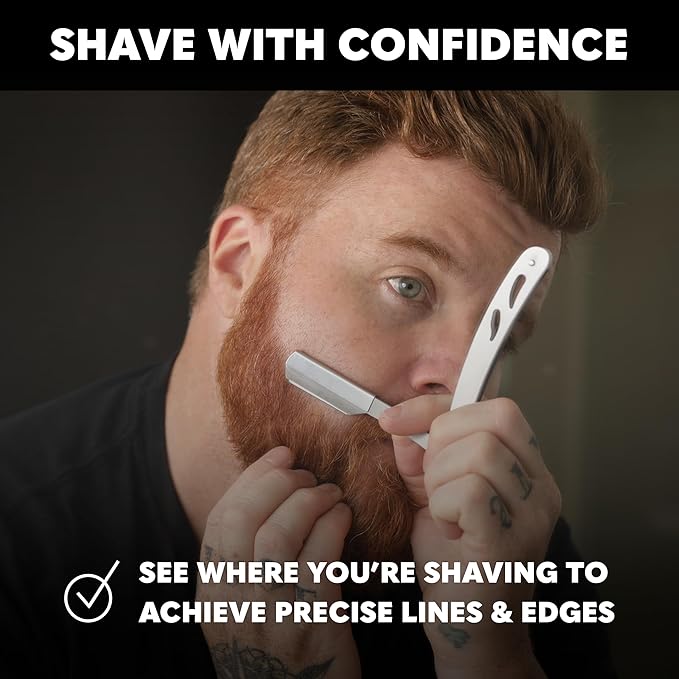 Beard Club Straight Razor for Men & Premium Shaving Gel for Men – Hydrating - Image 3