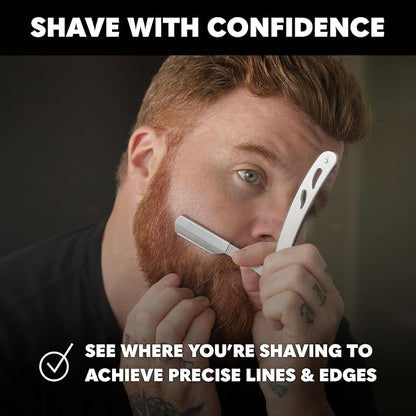 Beard Club Straight Razor for Men & Premium Shaving Gel for Men – Hydrating - Image 3