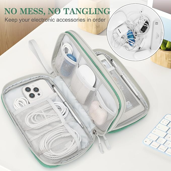 FYY Electronic Organizer, Large Travel Cable Organizer Bag Pouch Electronic - Image 5