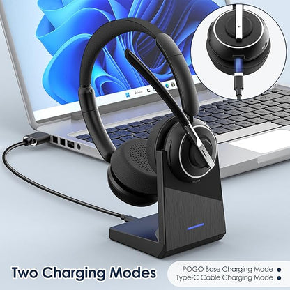 Wireless Headset, Charging Base & Mic Mute - Image 4