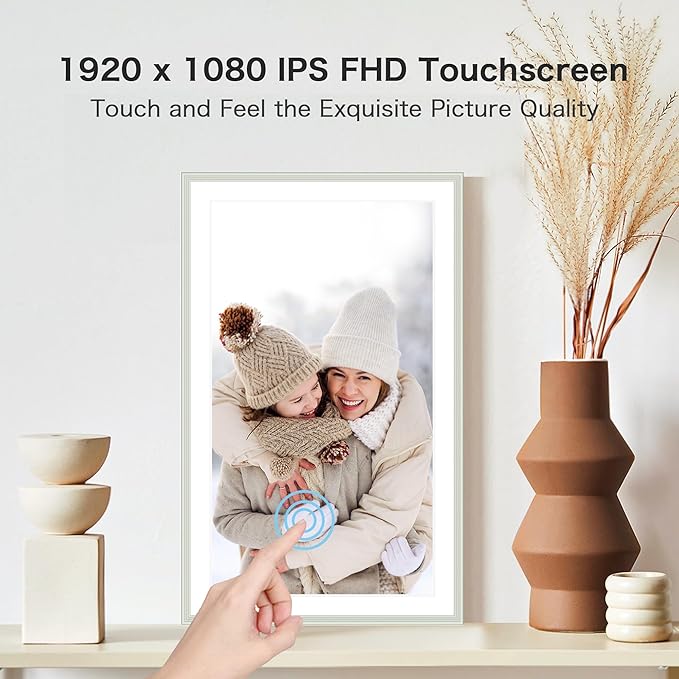 Digital Picture Frame, 15.6 Inch Frameo Digital Frame WiFi, 1920*1080 IPS FHD - Image 5