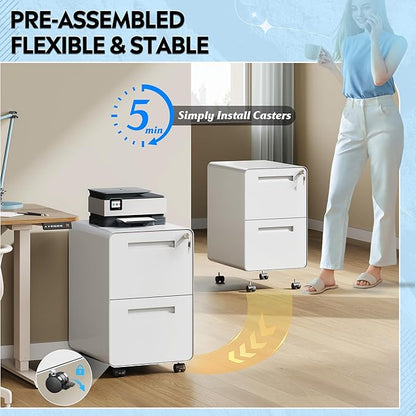 DEVAISE 2-Drawer File Cabinet - Image 5
