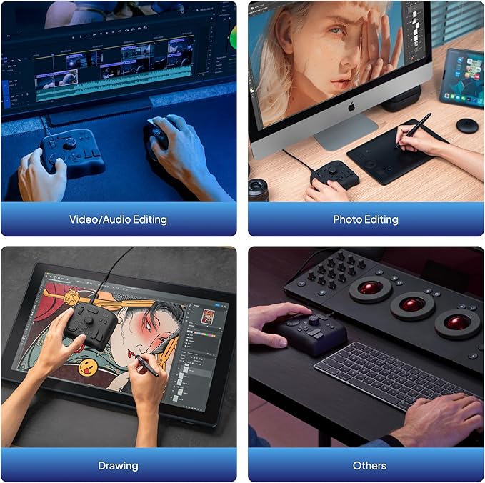 TourBox NEO - Customizable Editing Controller, Video Photo Color Grading Speed - Image 8