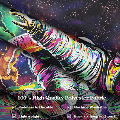 kampdream Astronaut Space Surfer Tapestry, Cosmic Galaxy Planet Art Wall Hanging, Cool Decor Poster for Men's Bedroom/Dorm, 48x36 Inch