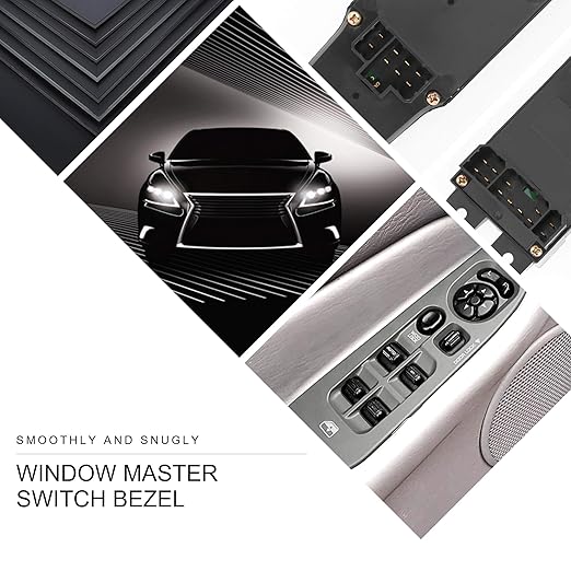 BASIKER Master Power Window Switch and Bezel Driver Side and Window Bezel - Image 5