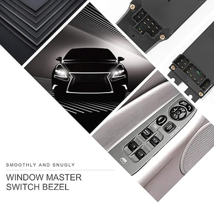 BASIKER Master Power Window Switch and Bezel Driver Side and Window Bezel - Image 5