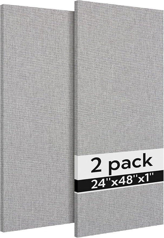 Olanglab Acoustic Panels 2 Pack, Fabric Wrapped Sound Proof Foam Panels by Olanglab