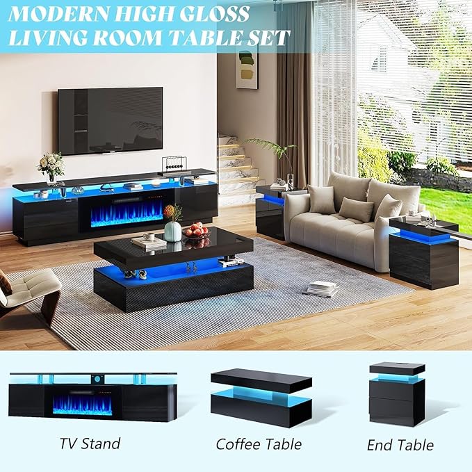 AMERLIFE Fireplace TV Stand - Image 6