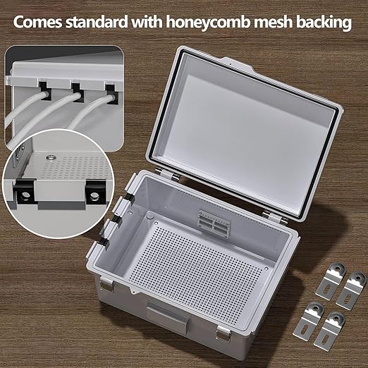 Electrical Junction Box, Ventilated Design, Cable Grommets, Indoor/Outdoor Use - Image 7