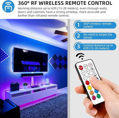 RGBZONE 3-PIN LED Controller, RF Wireless Remote Control, DC5V/12V/24V Mini - Image 5