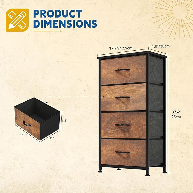 DWVO Dresser with 4 Drawers - Image 3