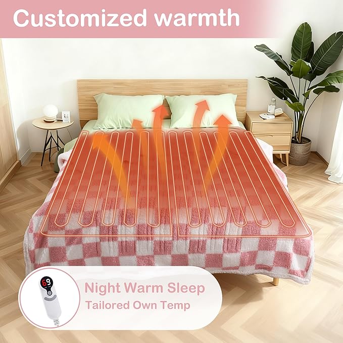 Electric Heated Blanket Full Size 72"×84" - Image 6
