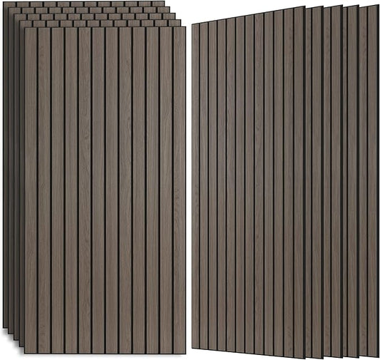 AUTORIFIC Wood Veneer Sound Panels, 10 Pack 47.2”x23.6” Wall Panels, Decorative by AUTORIFIC