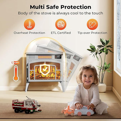 BREEZEHEAT Electric Fireplace Stove - Image 6