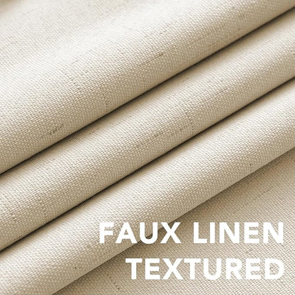 H.VERSAILTEX Linen Curtains 100% Blackout Curtains - Image 4