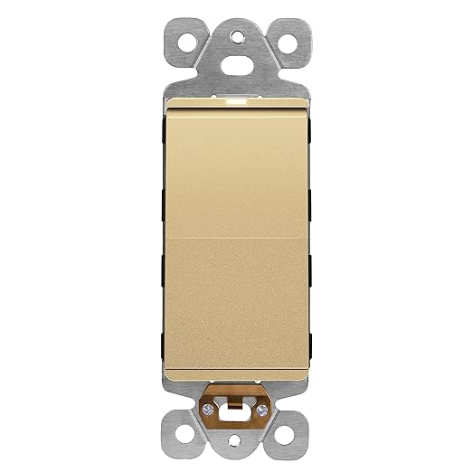 LIDER Minimalist Design Matte Finish Lighted Decorator Switch, Frameless Paddle by LIDER