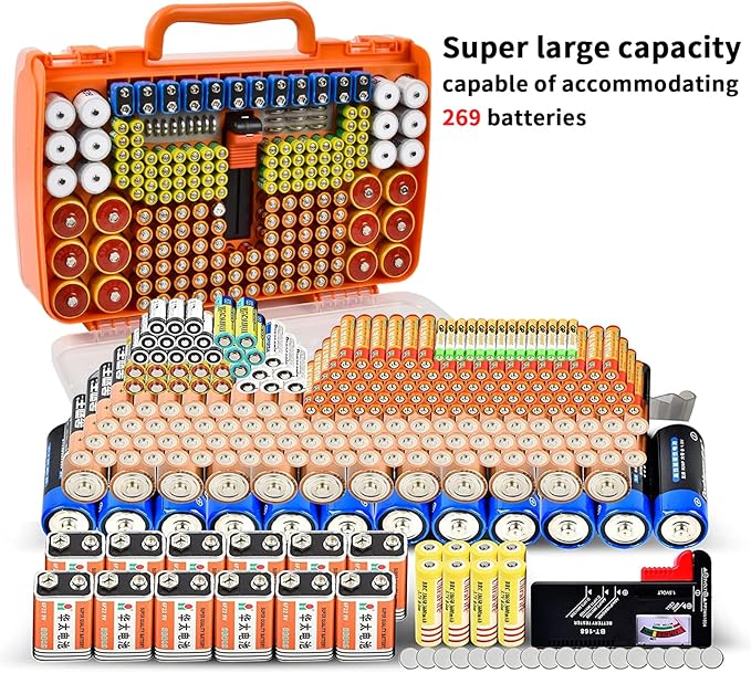 Battery Organizer Storage Holder Box Case - Image 4