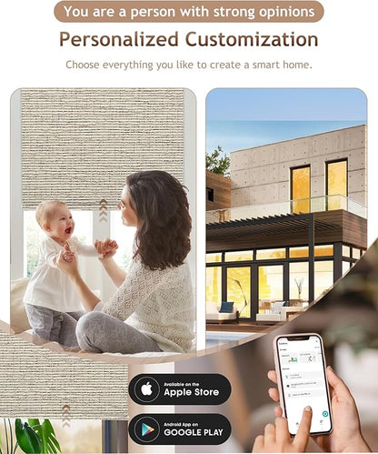Kincmo Motorized Blinds with Remote, 100% Blackout Motorized Roller Shades Work - Image 2
