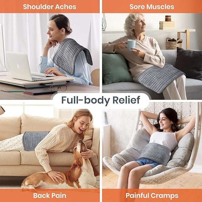 Heating Pad for Back Pain Relief, Heating Pads for Period Cramps - Image 3