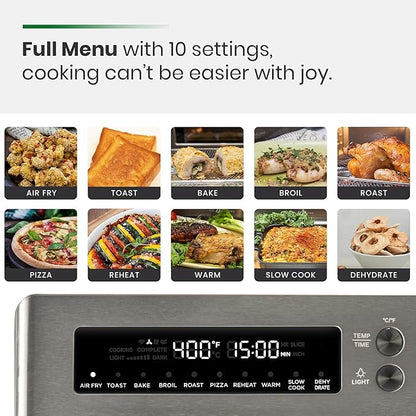 VAL CUCINA Infrared Heating Air Fryer Toaster Oven, Extra Large Countertop - Image 2