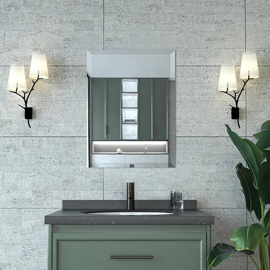 Mirrorons Beveled Mirror, Bathroom Mirrors by Mirrorons