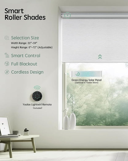 Yoolax Motorized Blinds with Remote, Automatic Window Blinds Directly - Image 2