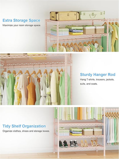 Ulif E11 Heavy-Duty Garment Rack, Metal Freestanding Clothes Rack and Closet - Image 6