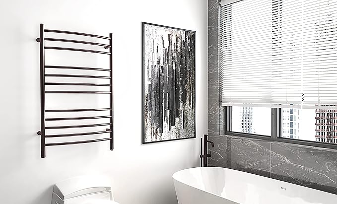 HEATGENE Towel Warmer Venetian Bronze, Electric Hot Towel Rails, Wall-Mounted - Image 8