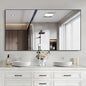 Black Bathroom Mirror for Wall, 30x50 Inch Rectangle Mirrors by Welcometocofeny