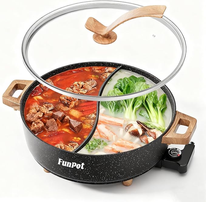 Electric Twin Compartment Hot Pot by Unknown