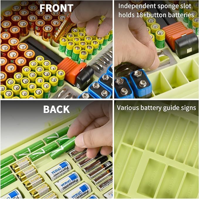 Battery Organizer Storage Holder Box Case - Image 5