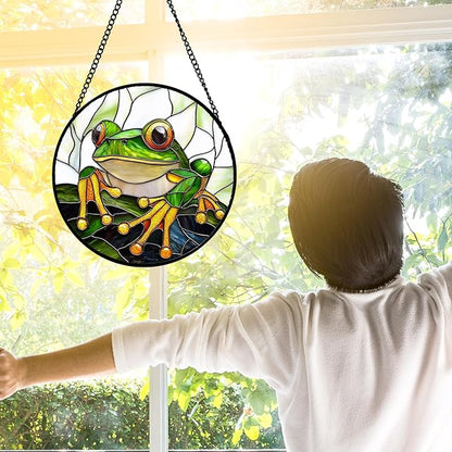 DASTOLL Stained Glass Window Hanging, and Mom 11.8x11.8 in - Image 4