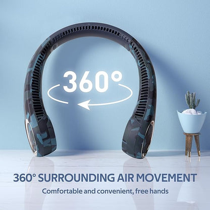 Portable Neck Fan, Hands Free Bladeless Fan, 360° Cooling Personal Fan - Image 2