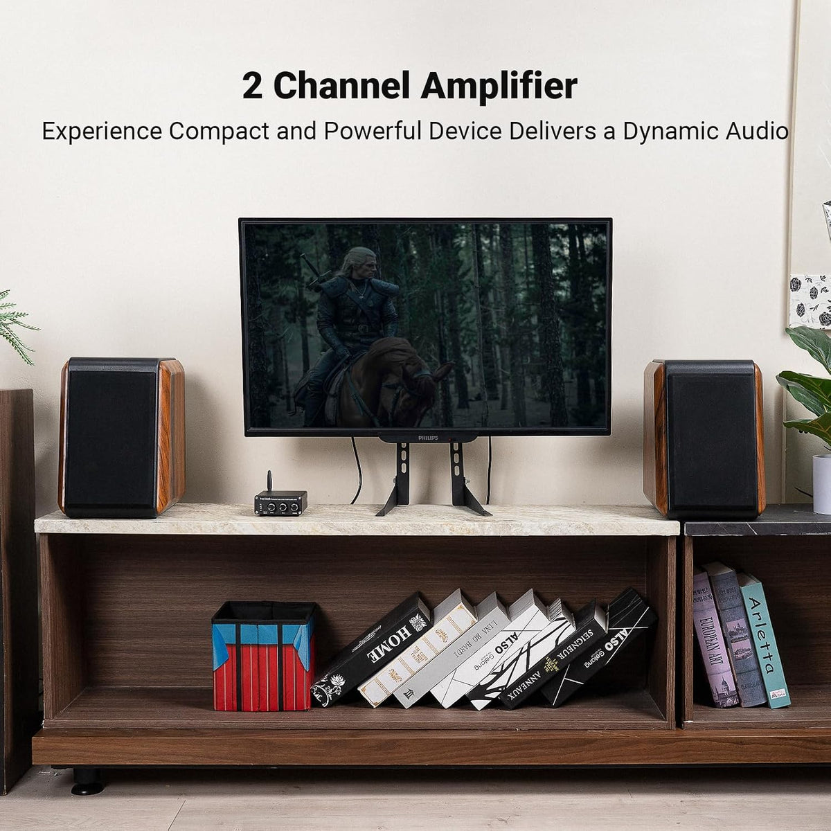 Fosi Audio BT20A Bluetooth Stereo Amplifier, 2 Channel Home Audio Component A...
