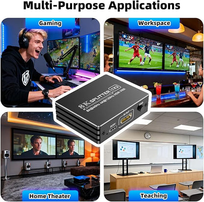 HDMI 2.1 Splitter 1 in 2 Out 4K 120Hz - Image 9