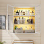 Bathroom Wall Cabinet Over Toilet, Metal Laundry Room Cabinets Wall Mounted by YILFANA